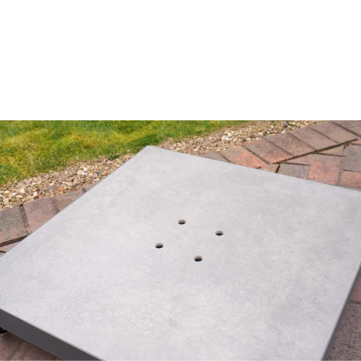 Pacific Lifestyle Ceramica Grey 90KG Wheeled Parasol Base - Image 2