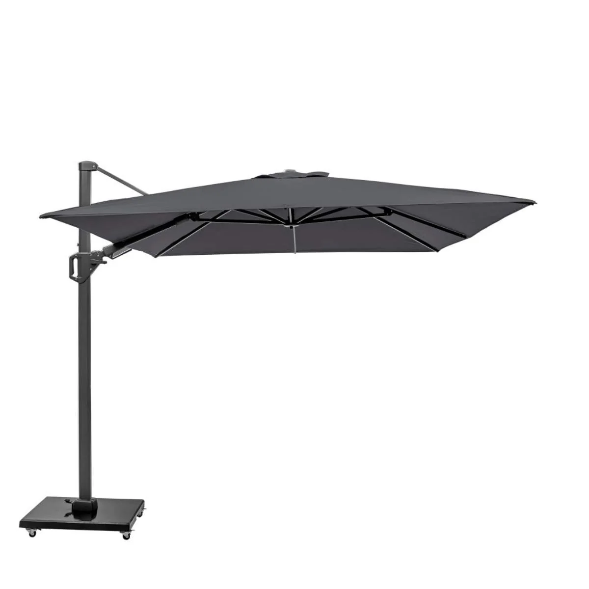 Pacific Lifestyle Challenger T2 3.5 x 2.6m Rectangular Anthracite Free Arm Parasol