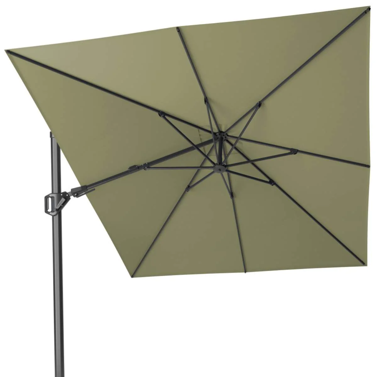 Pacific Lifestyle Challenger T2 3.5 x 2.6m Rectangular Premium Lush Green Free Arm Parasol - Image 2