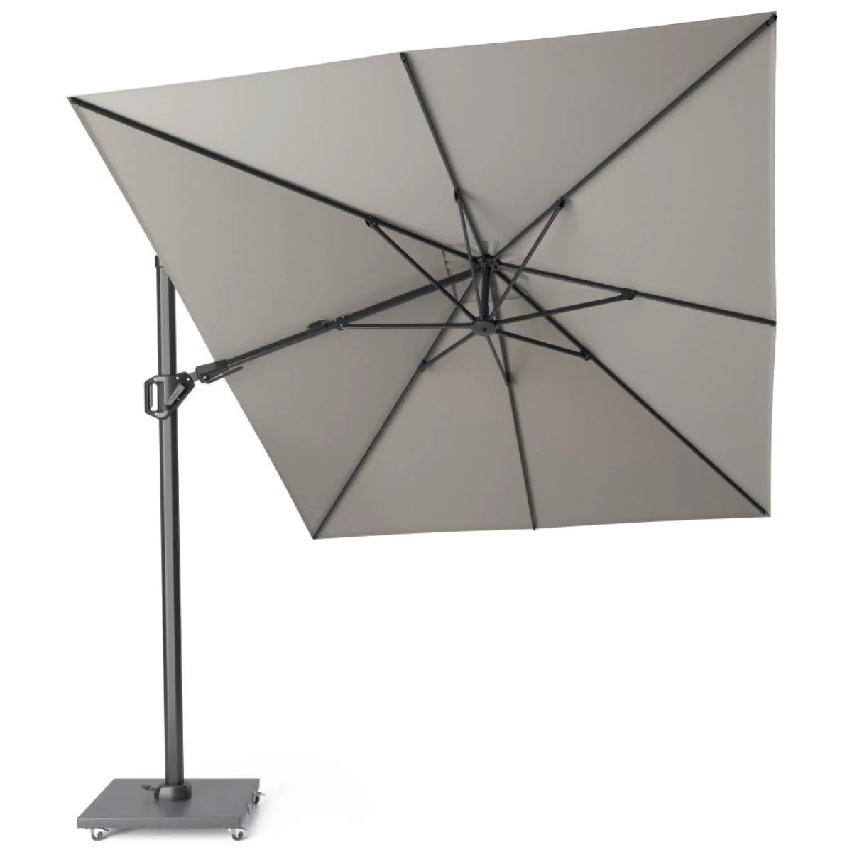 Pacific Lifestyle Challenger T2 3.5 x 2.6m Rectangular Premium Manhattan Grey Free Arm Parasol - Image 2