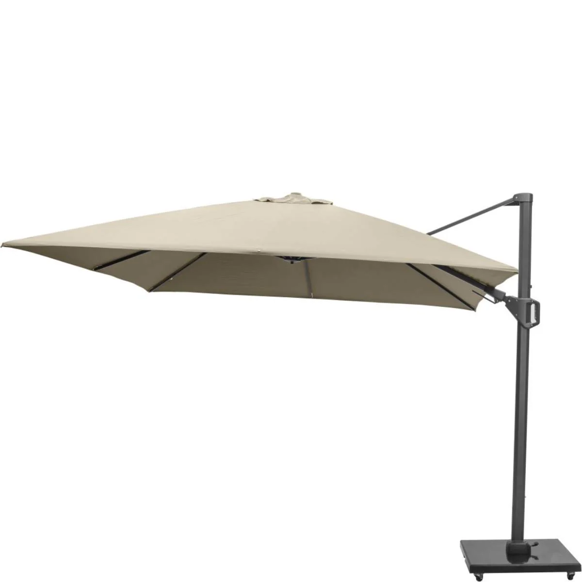 Pacific Lifestyle Challenger T2 3m Square Champagne Free Arm Parasol - Image 4