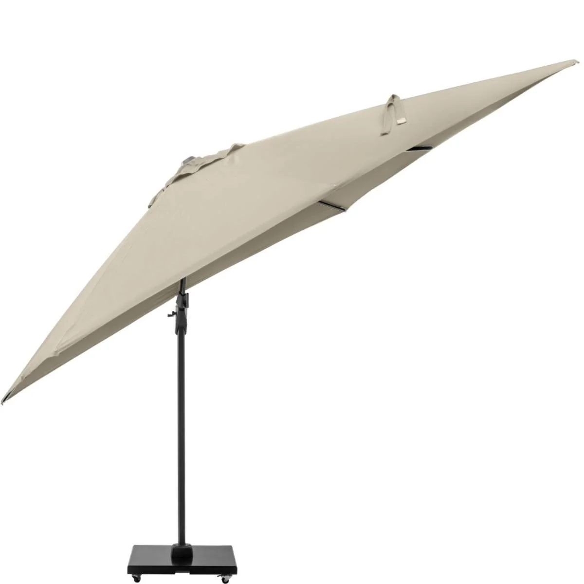 Pacific Lifestyle Challenger T2 3m Square Champagne Free Arm Parasol - Image 5