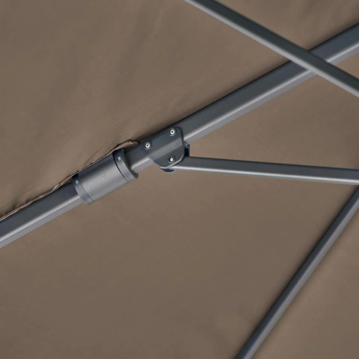 Pacific Lifestyle Challenger T2 3m Square Premium Havana Taupe Free Arm Parasol - Image 10