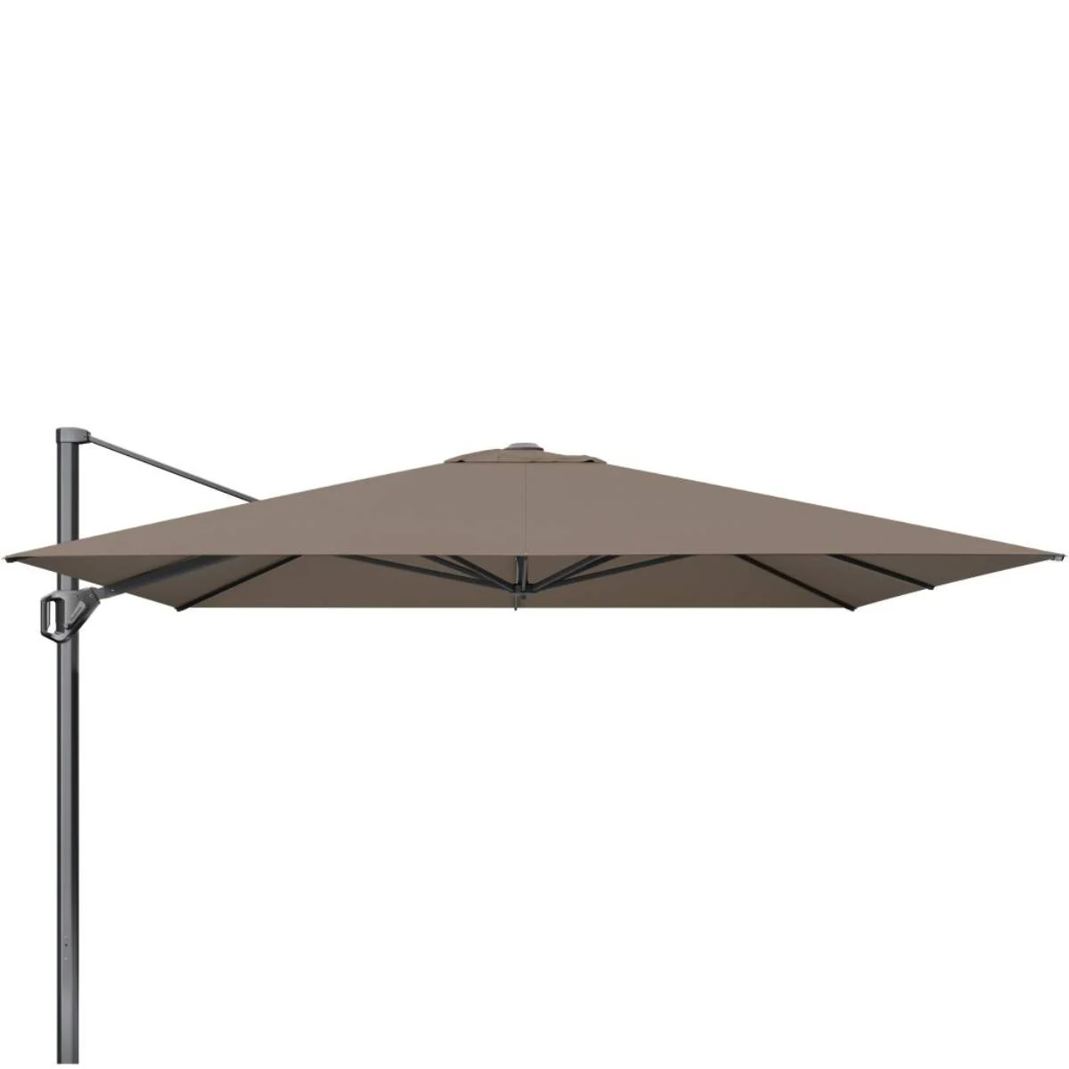 Pacific Lifestyle Challenger Telescopic T1 3.5m Square Havana Taupe Parasol - Image 3