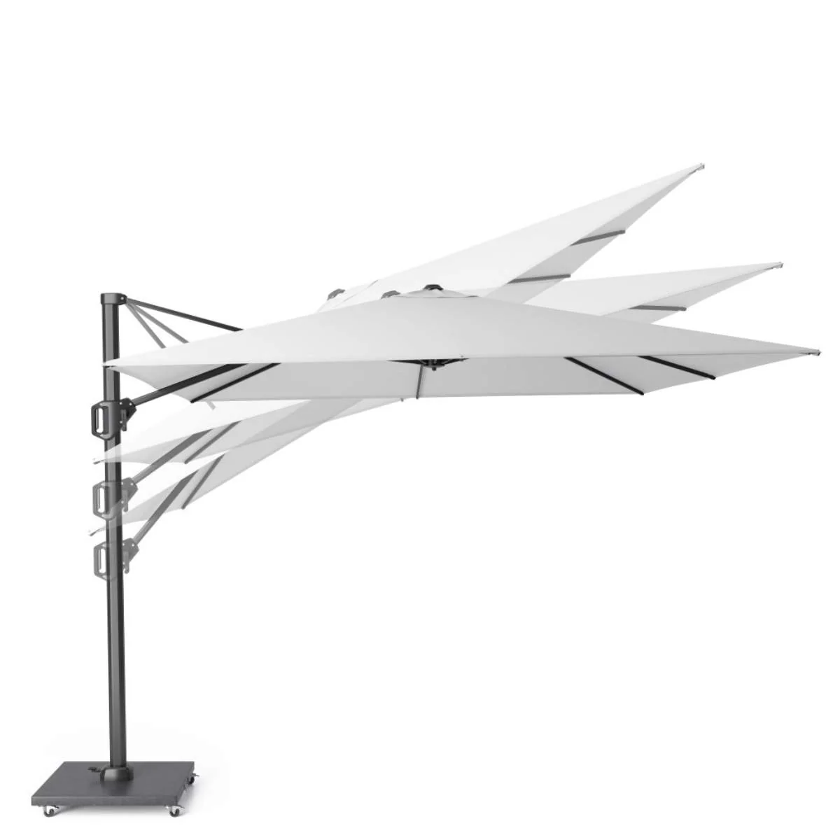 Pacific Lifestyle Challenger Telescopic T1 3.5m Square Havana Taupe Parasol - Image 7