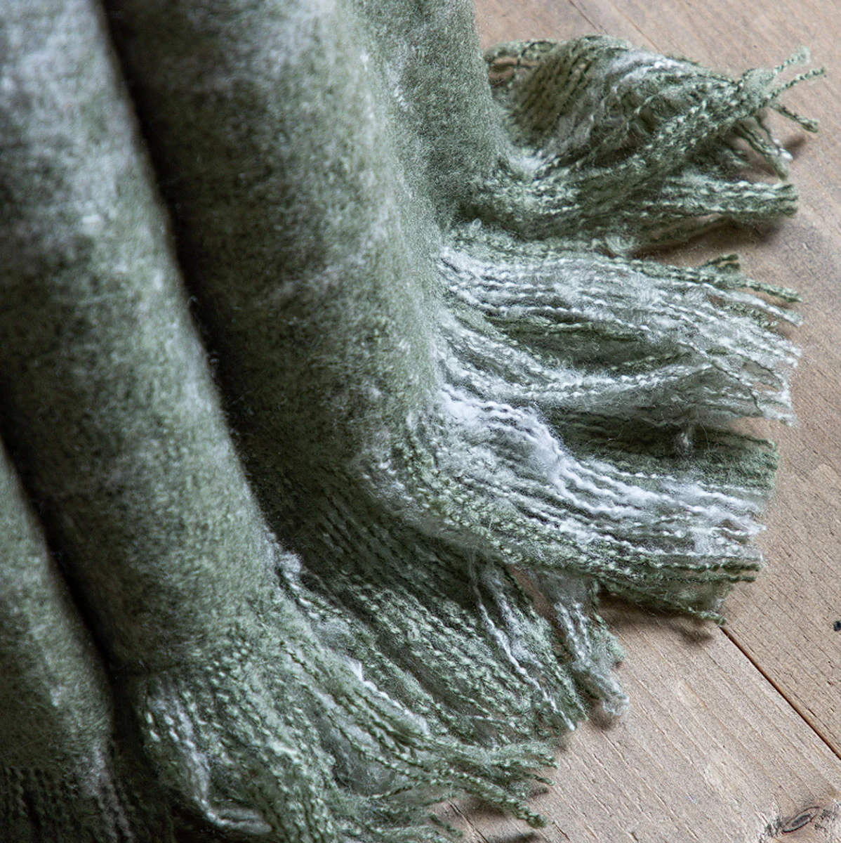 Gallery Direct Check Faux Mohair Throw - Image 11