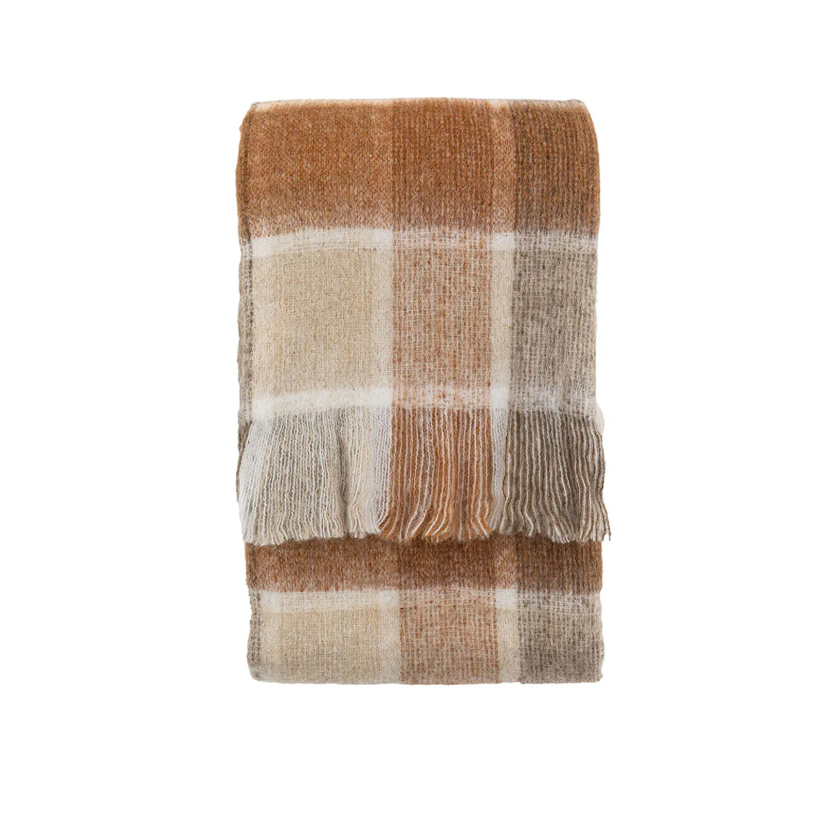 Gallery Direct Check Faux Mohair Throw - Image 4