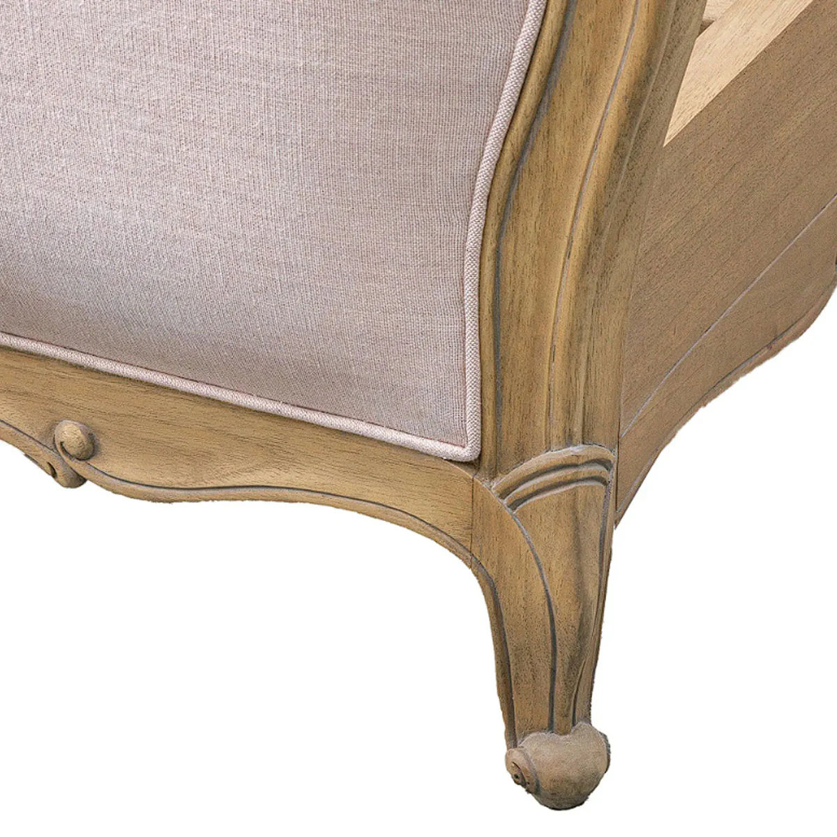 Gallery Direct Chic Linen Upholstered Bed Weathered - Image 4