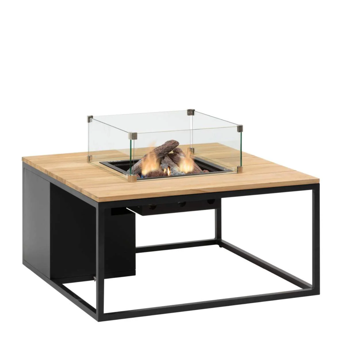 Pacific Lifestyle Cosiloft 100 Black and Teak Fire Pit Table - Image 5