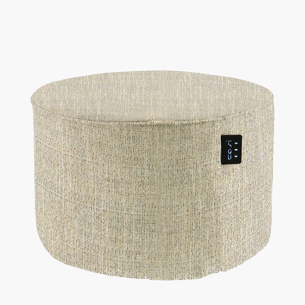 Pacific Lifestyle Cosipouf Heated Comfort Natural Low Round 60x38cm high