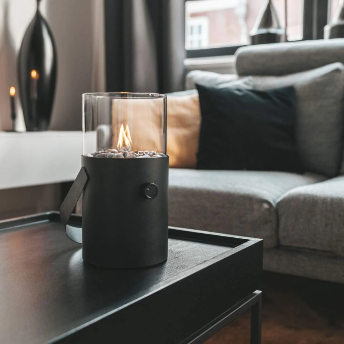 Pacific Lifestyle Cosiscoop Black Fire Lantern - Image 19