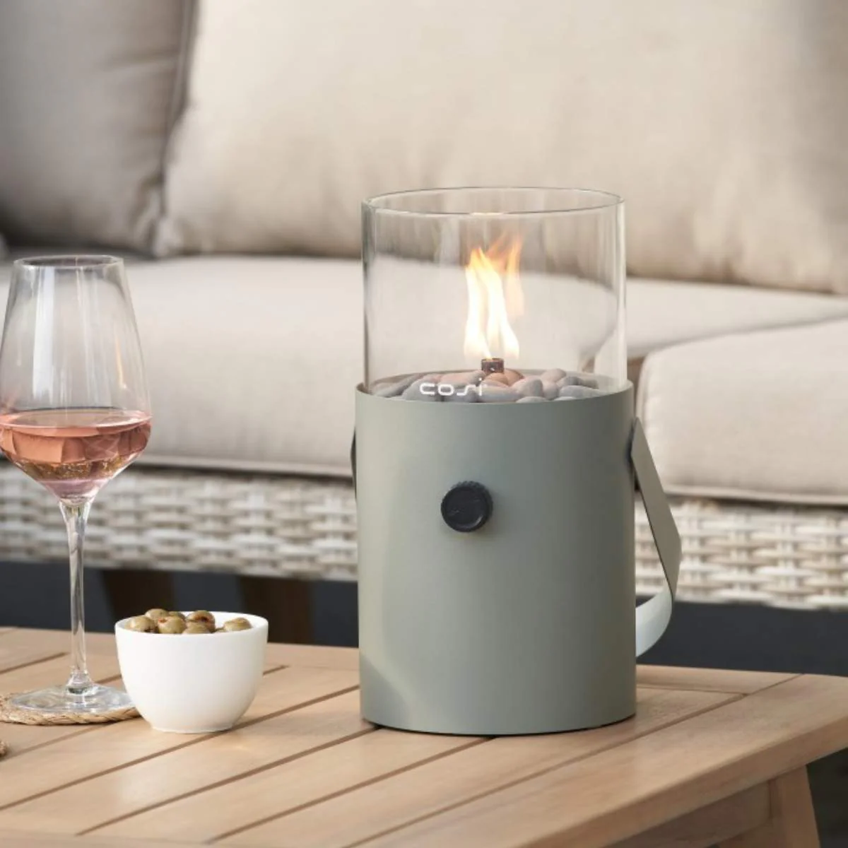 Pacific Lifestyle Cosiscoop Olive Fire Lantern - Image 7