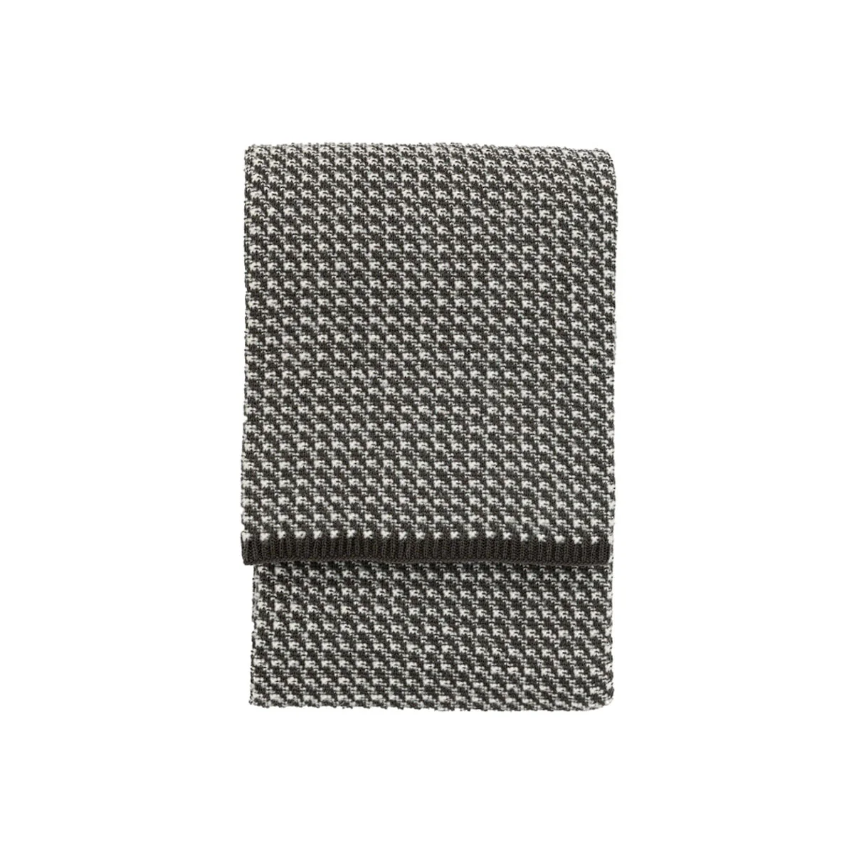 Gallery Direct Cross Knit Throw Grey