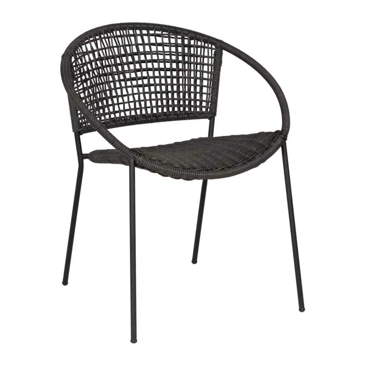 Pacific Lifestyle Dakota Black Outdoor 4 Seater Dining Set - Image 6