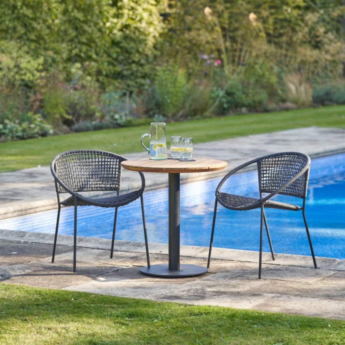 Pacific Lifestyle Dakota Black Outdoor Bistro Set - Image 24