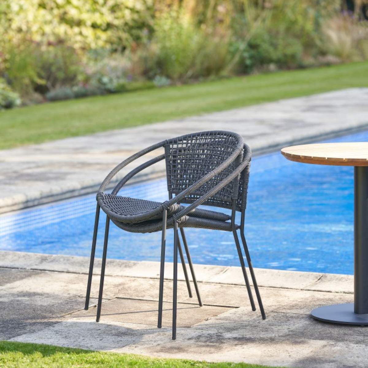 Pacific Lifestyle Dakota Black Outdoor Bistro Set - Image 25