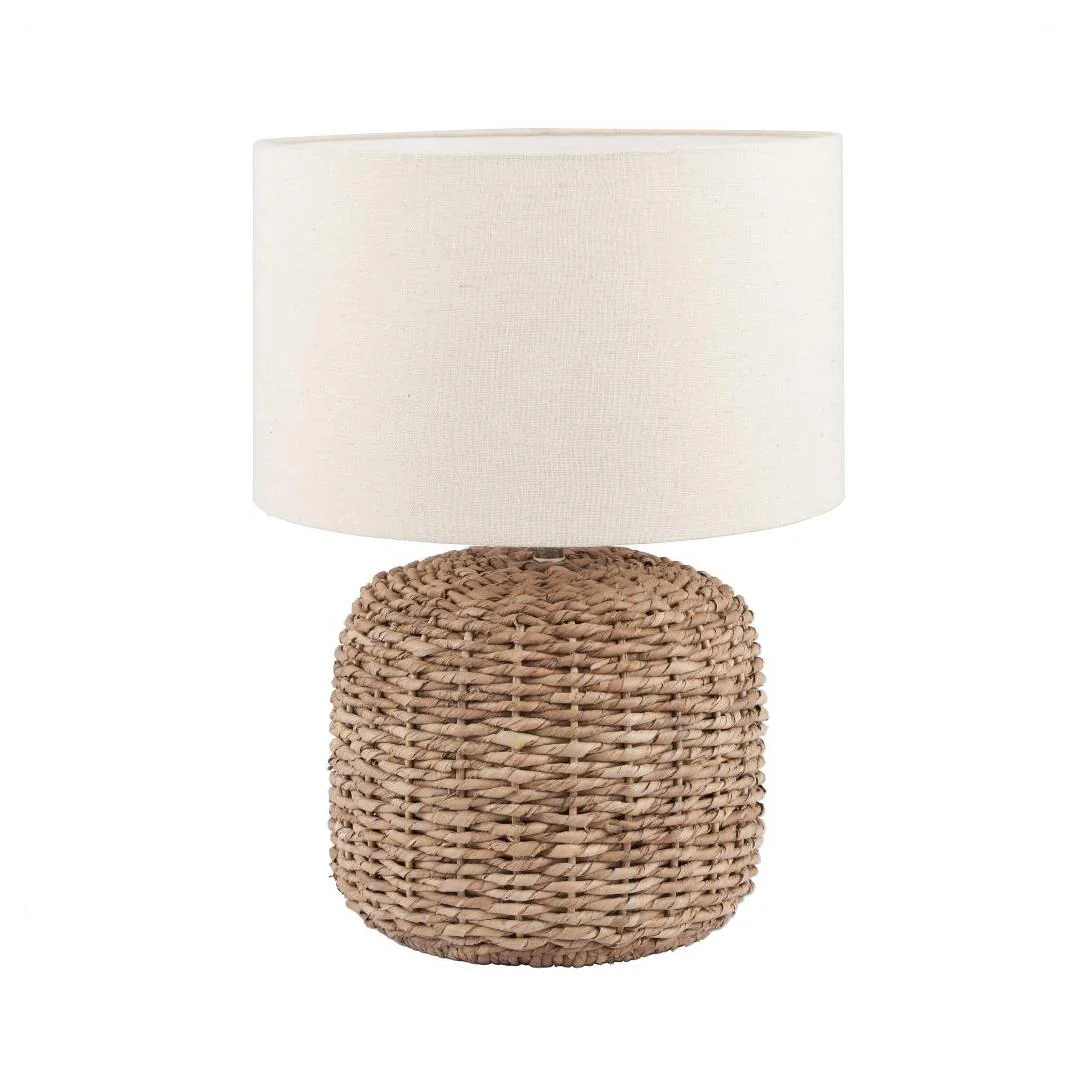 Pacific Lifestyle Einar Woven Small Table Lamp In Natural