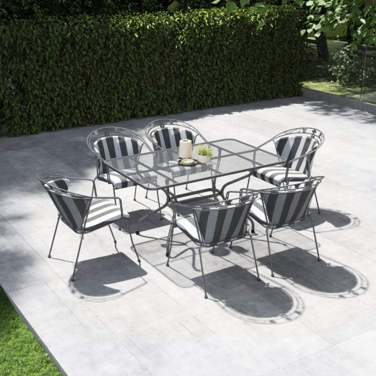 Pacific Lifestyle Elegance Rectangular 6 Seater Dining Set - Image 11