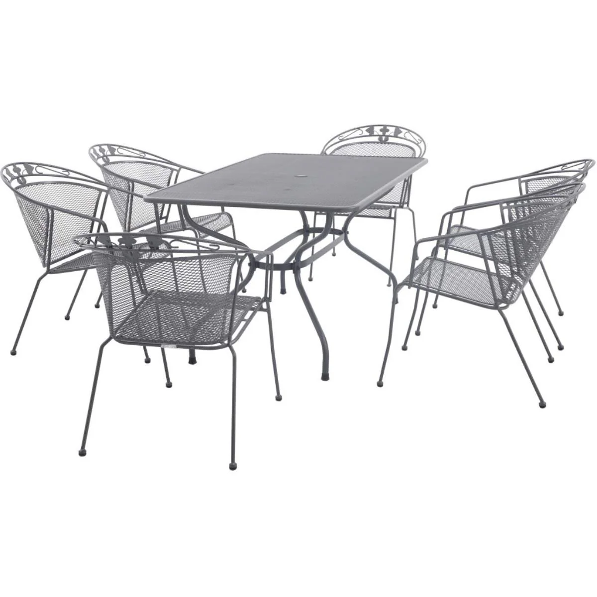 Pacific Lifestyle Elegance Rectangular 6 Seater Dining Set - Image 2