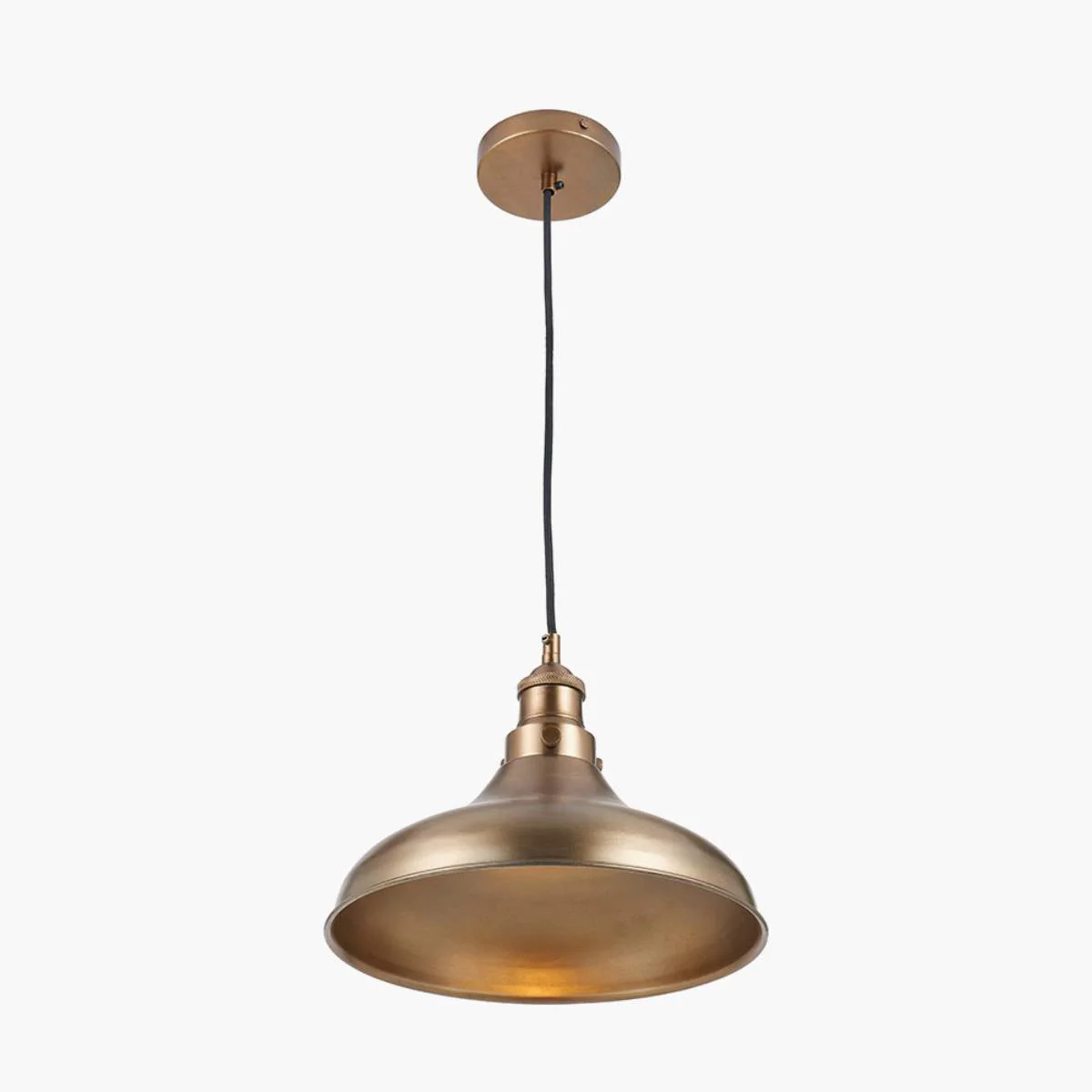 Pacific Lifestyle Ellis Antique Brass Café Metal Pendant - Image 4