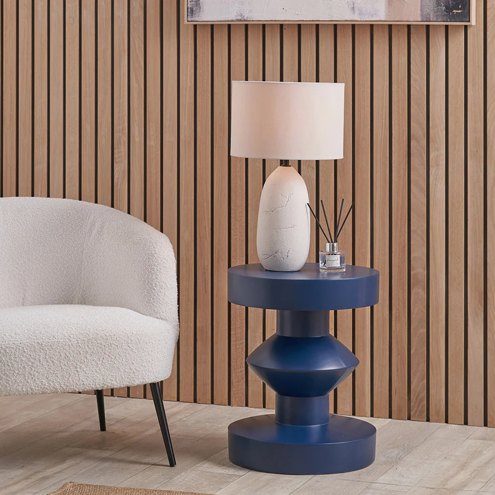 Pacific Lifestyle Eskil Blue Fibrestone Side Table - Image 4