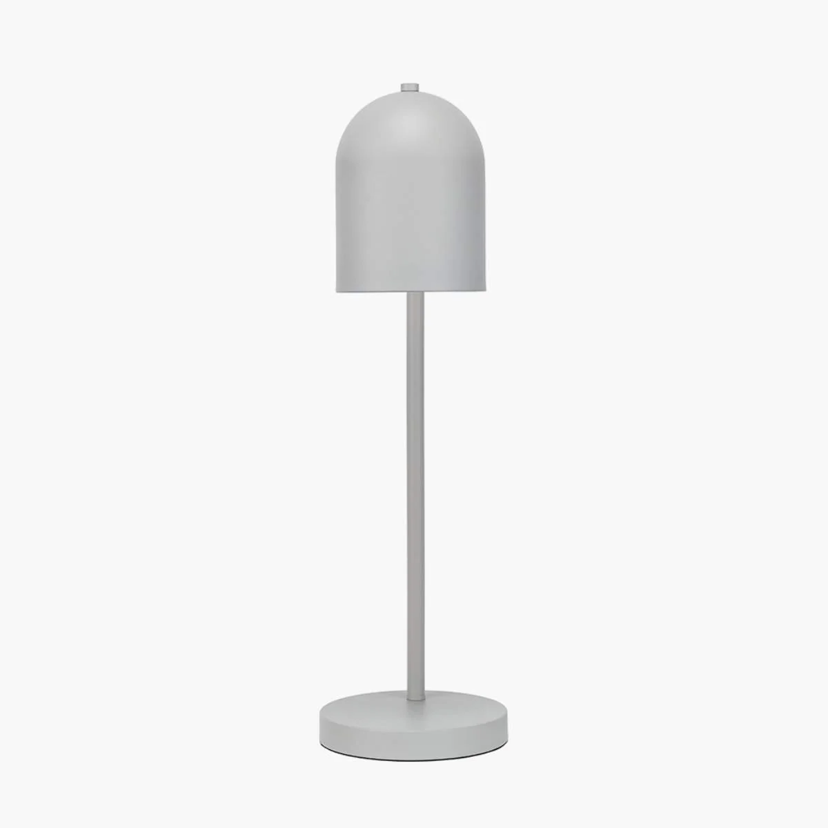 Pacific Lifestyle Finn Grey Metal Cloche Headed Table Lamp - Image 3