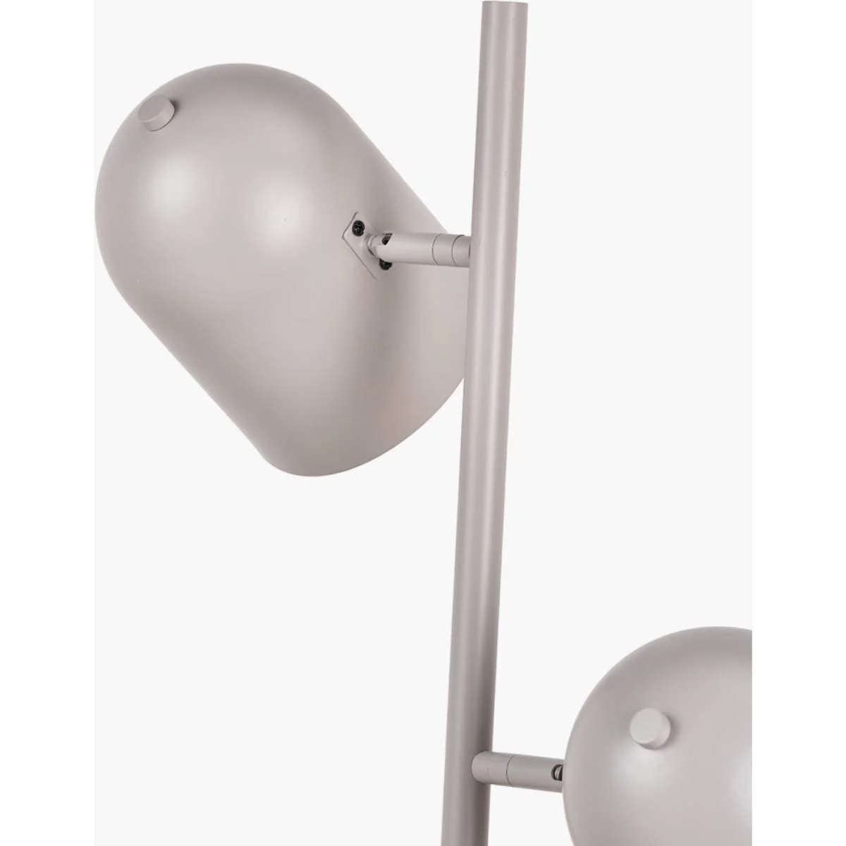 Pacific Lifestyle Finn Grey Metal Cloche Two Head Floor Lamp - Image 6
