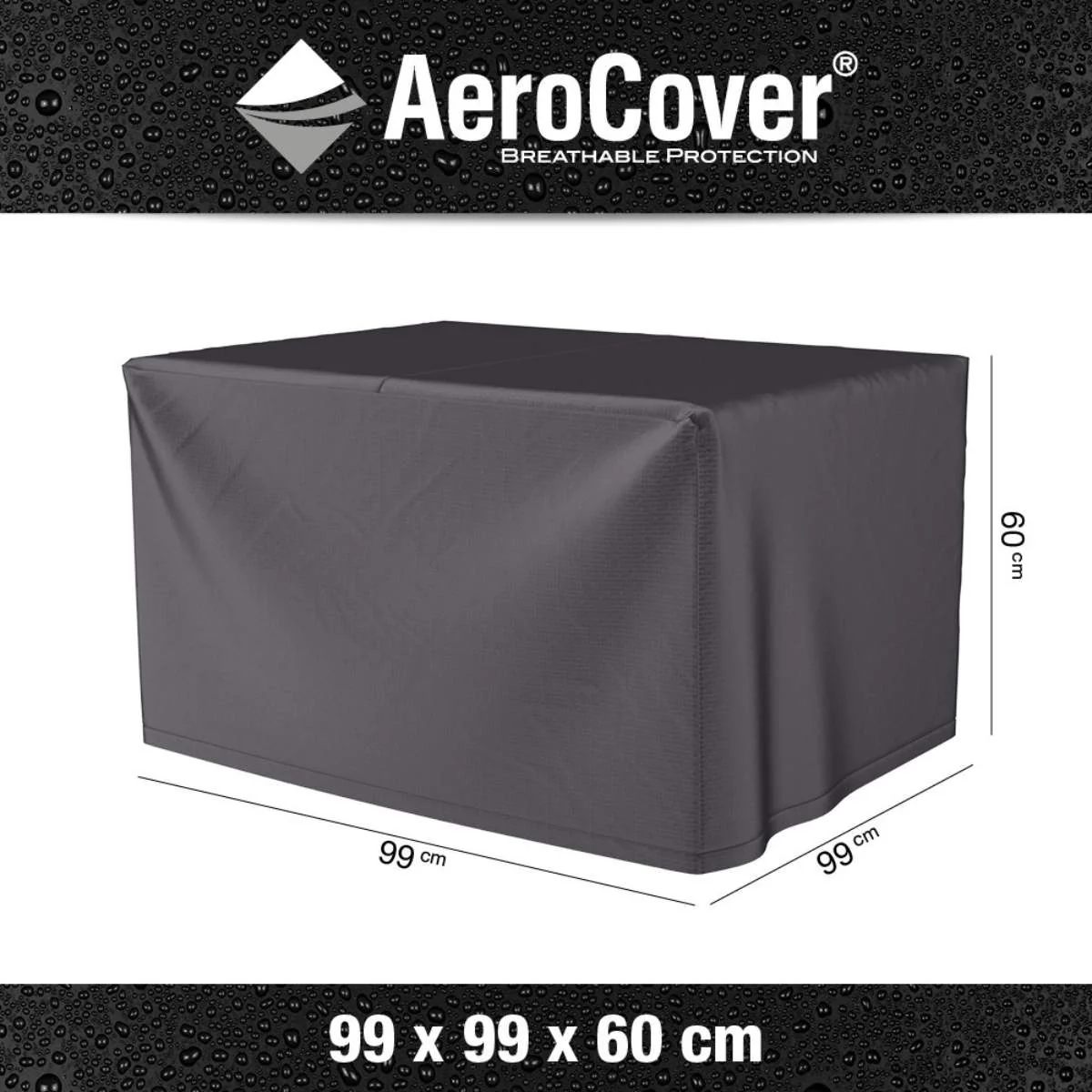 Pacific Lifestyle Firetable Aerocover 99x99x60cm high - Image 2