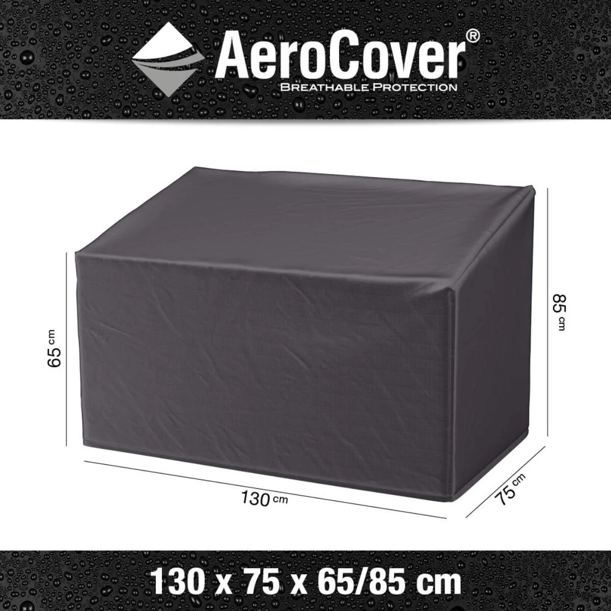 Pacific Lifestyle Garden Bench Aerocover 130x75x65/85cm high - Image 3