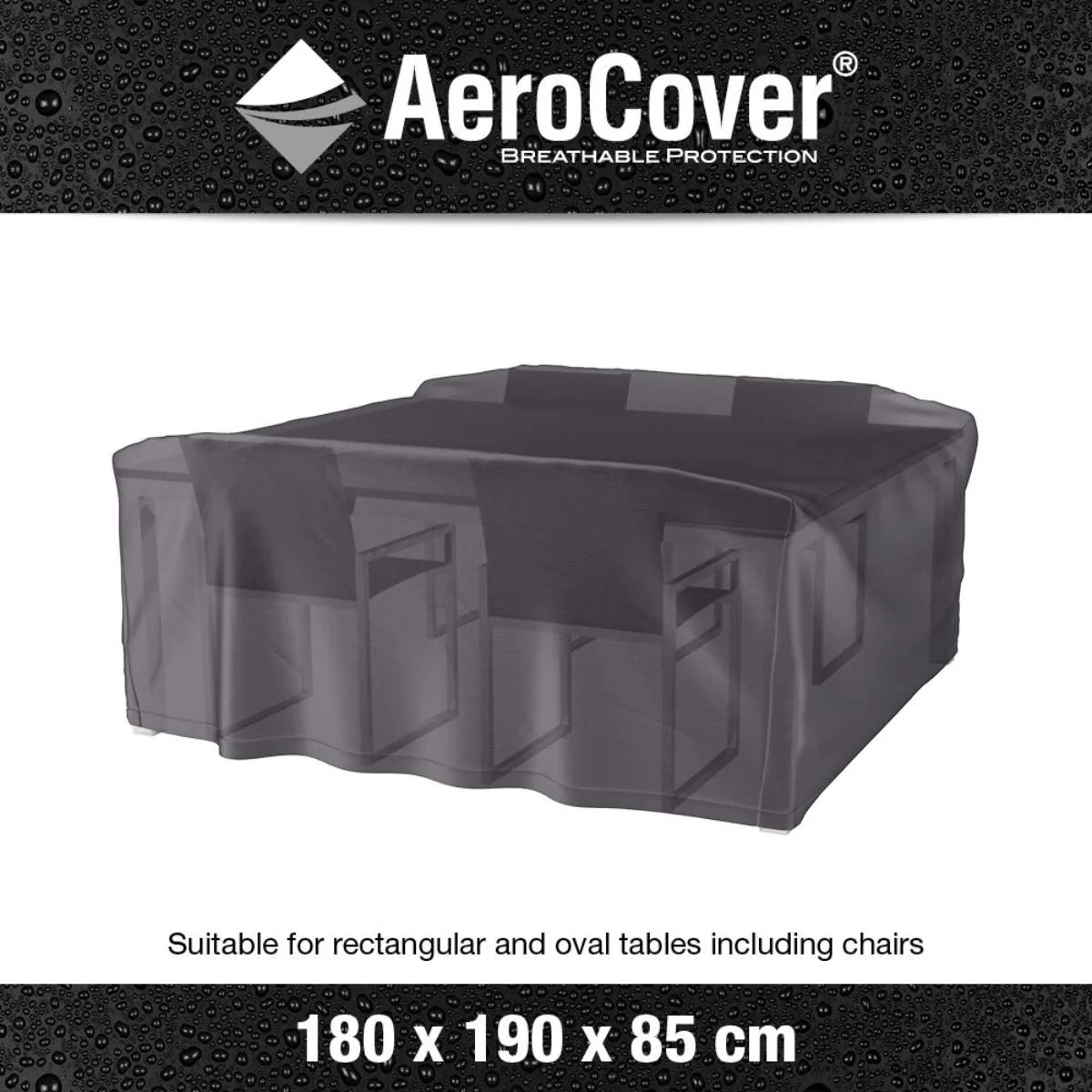 Pacific Lifestyle Garden Set Aerocover Rectangular 180x190x85cm high