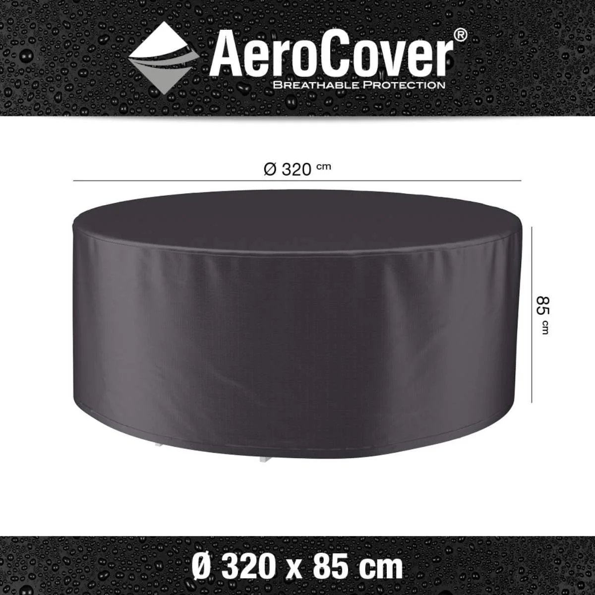 Pacific Lifestyle Garden Set Aerocover Round 320 x 85cm high - Image 2