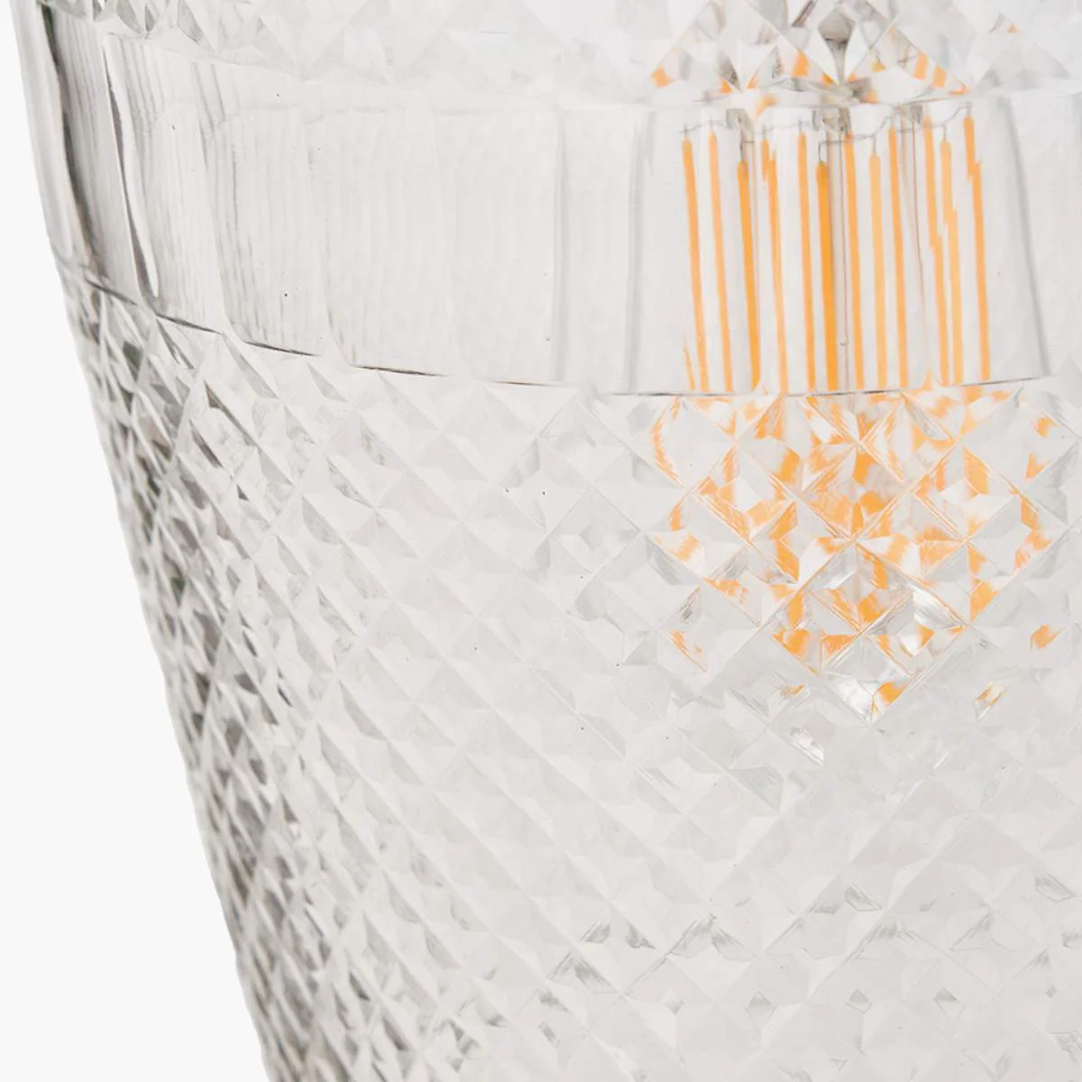 Pacific Lifestyle Giselle Diamond Design Clear Handcut Glass Pendant - Image 4
