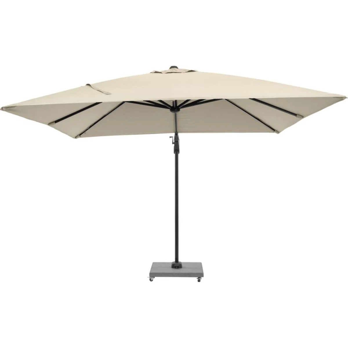 Pacific Lifestyle Glow Challenger T2 3m Square Champagne Free Arm Parasol