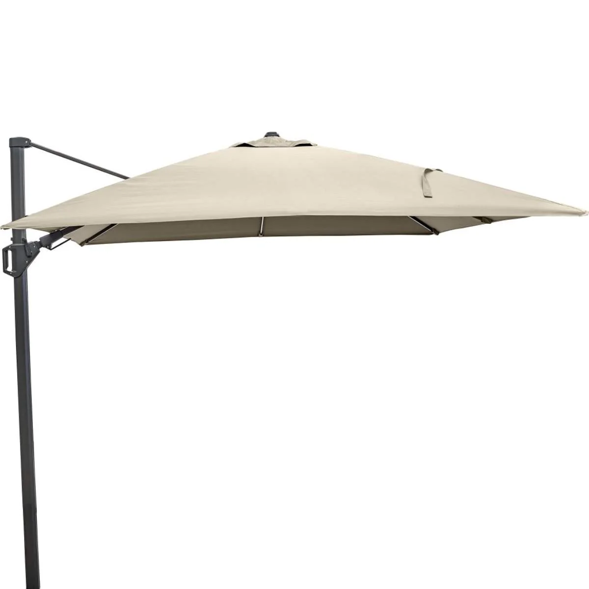 Pacific Lifestyle Glow Challenger T2 3m Square Champagne Free Arm Parasol - Image 2