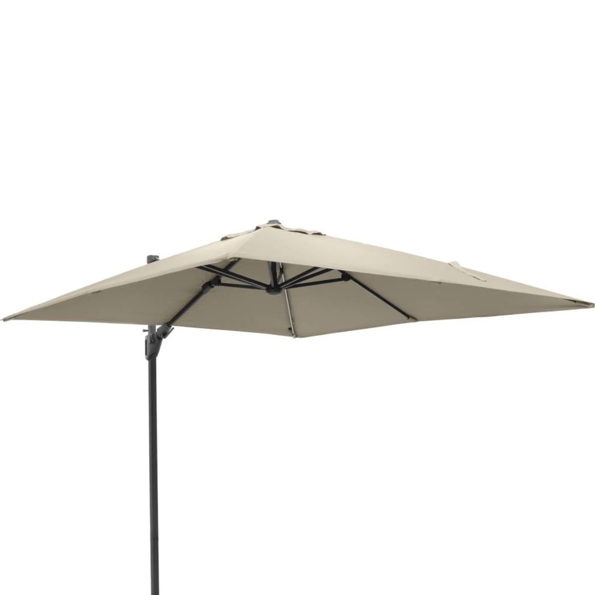 Pacific Lifestyle Glow Challenger T2 3m Square Champagne Free Arm Parasol - Image 3