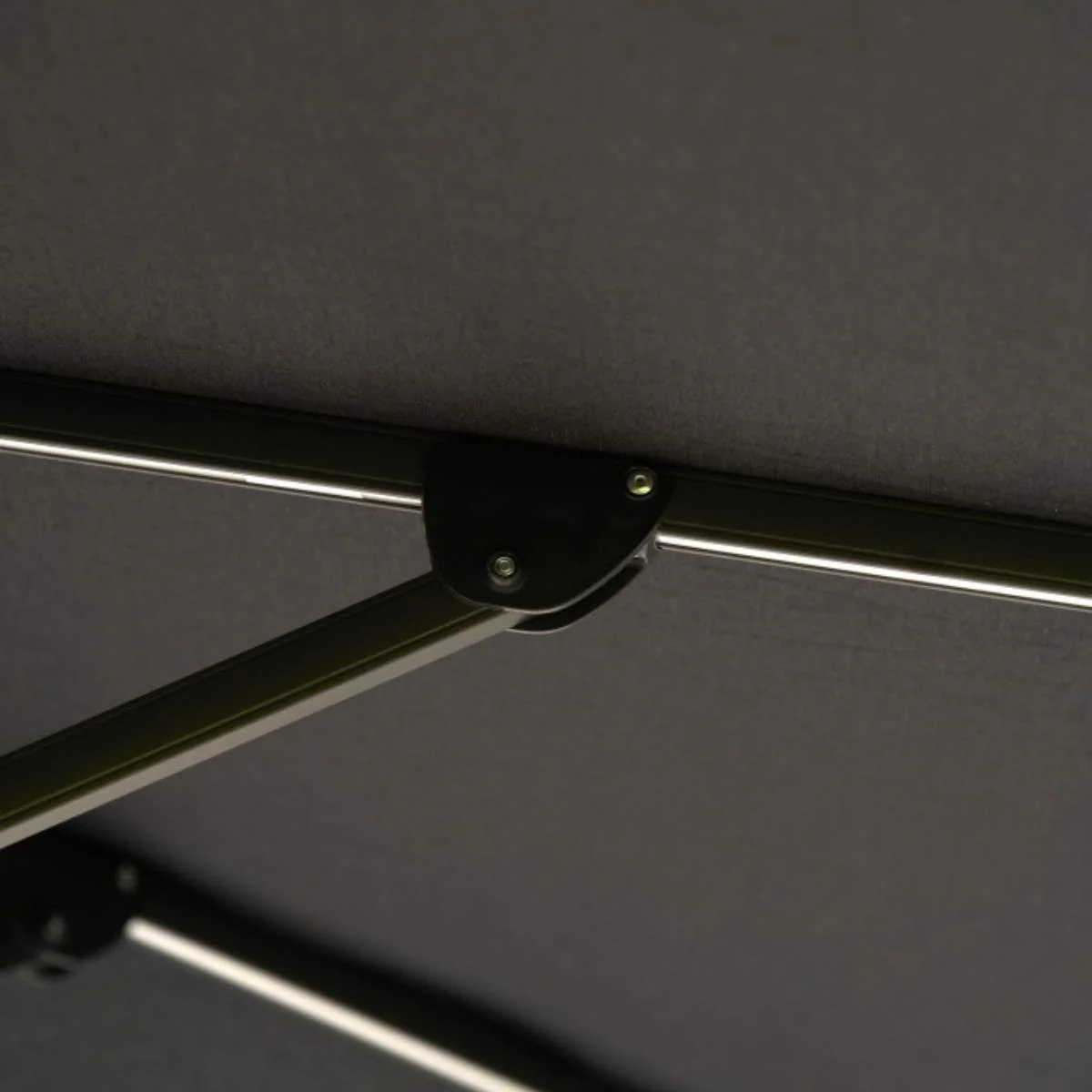 Pacific Lifestyle Glow Challenger T2 3m Square Premium Faded Black Free Arm Parasol - Image 10