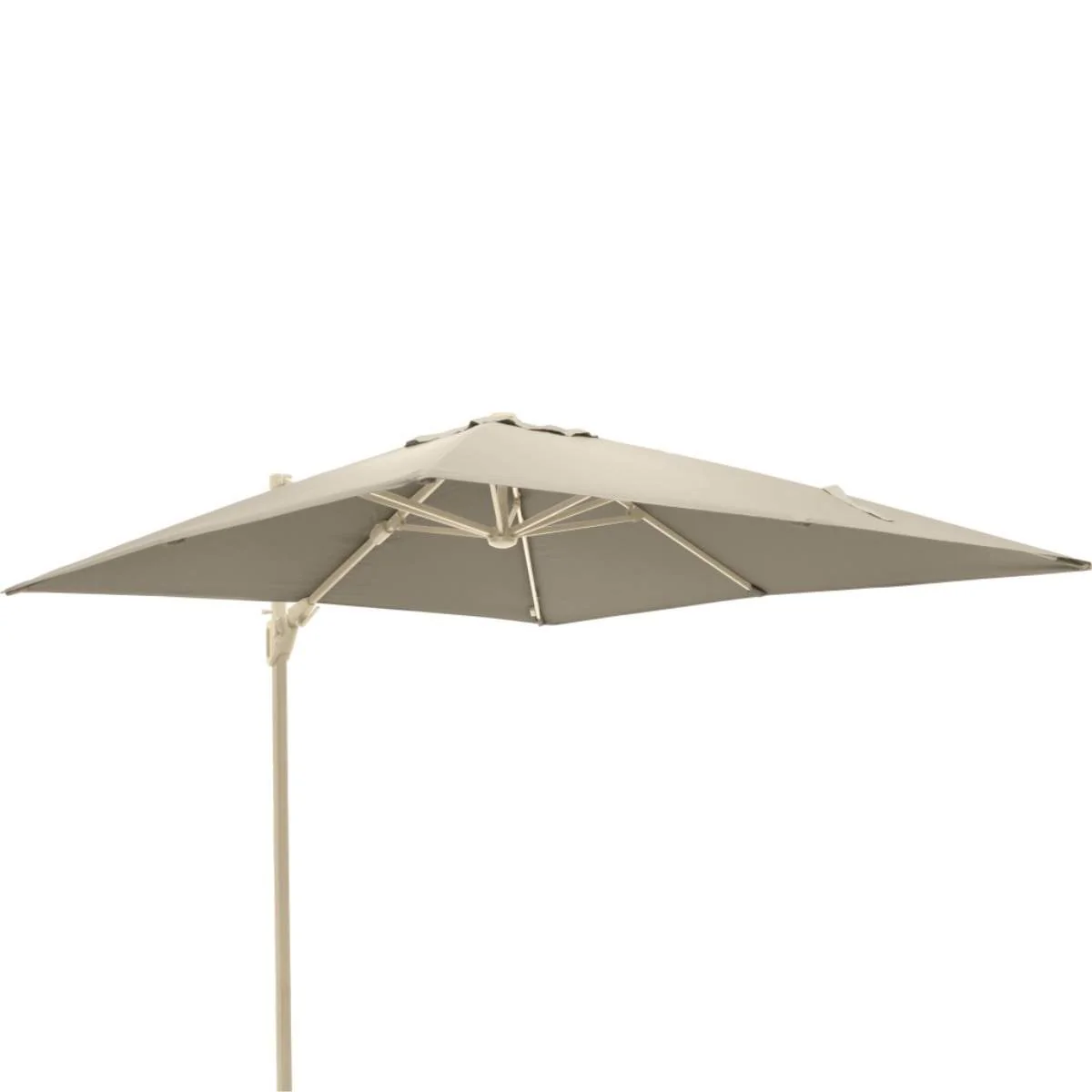 Pacific Lifestyle Glow Challenger T2 3m Square Sandstone / Champagne Free Arm Parasol - Image 3