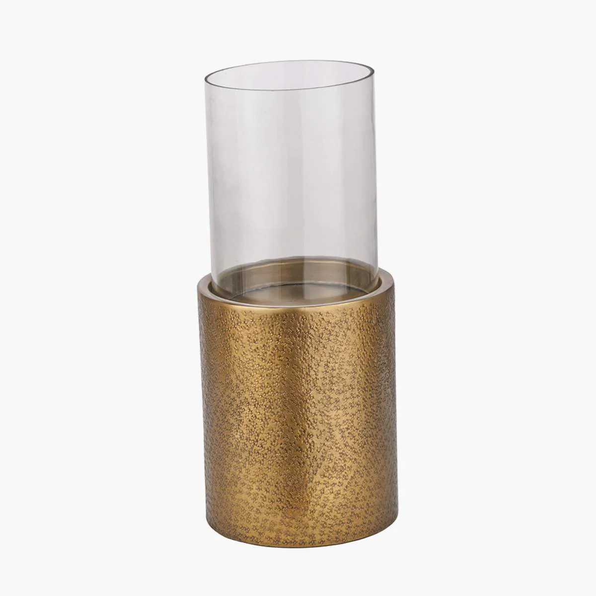 Pacific Lifestyle Grey Metal and Clear Glass Hurricane - Image 12
