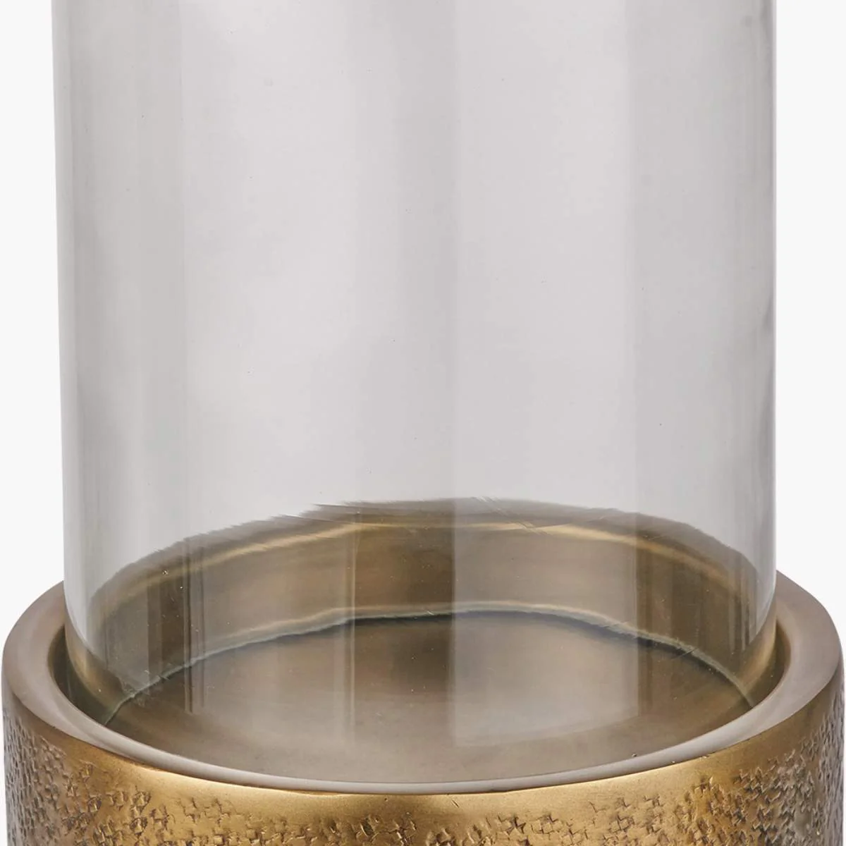 Pacific Lifestyle Grey Metal and Clear Glass Hurricane - Image 13