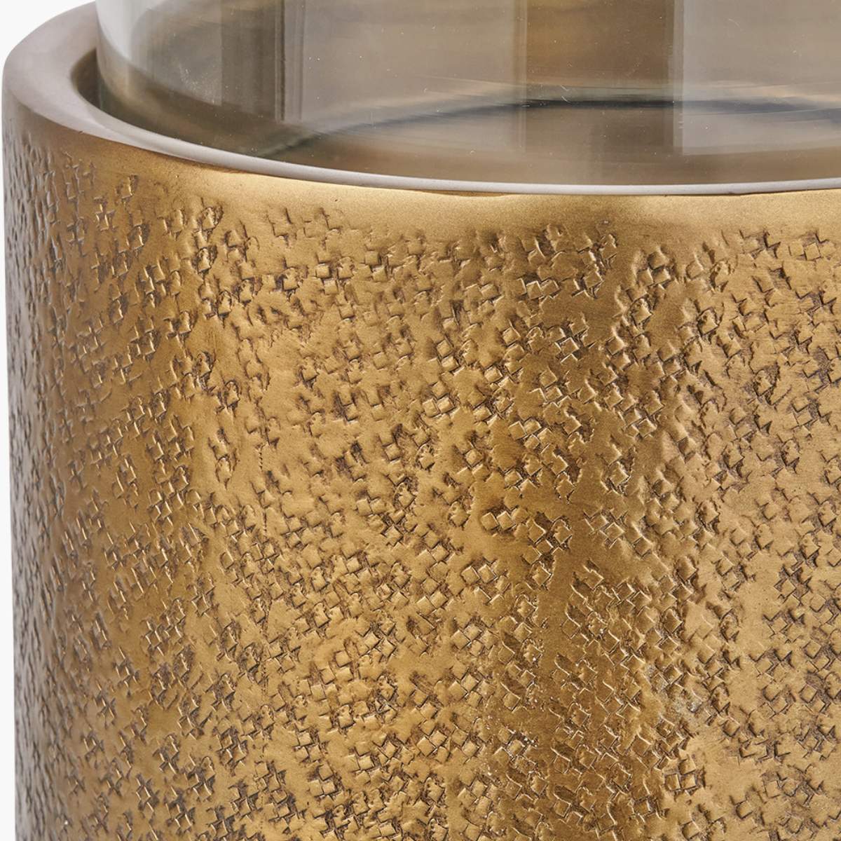 Pacific Lifestyle Grey Metal and Clear Glass Hurricane - Image 14