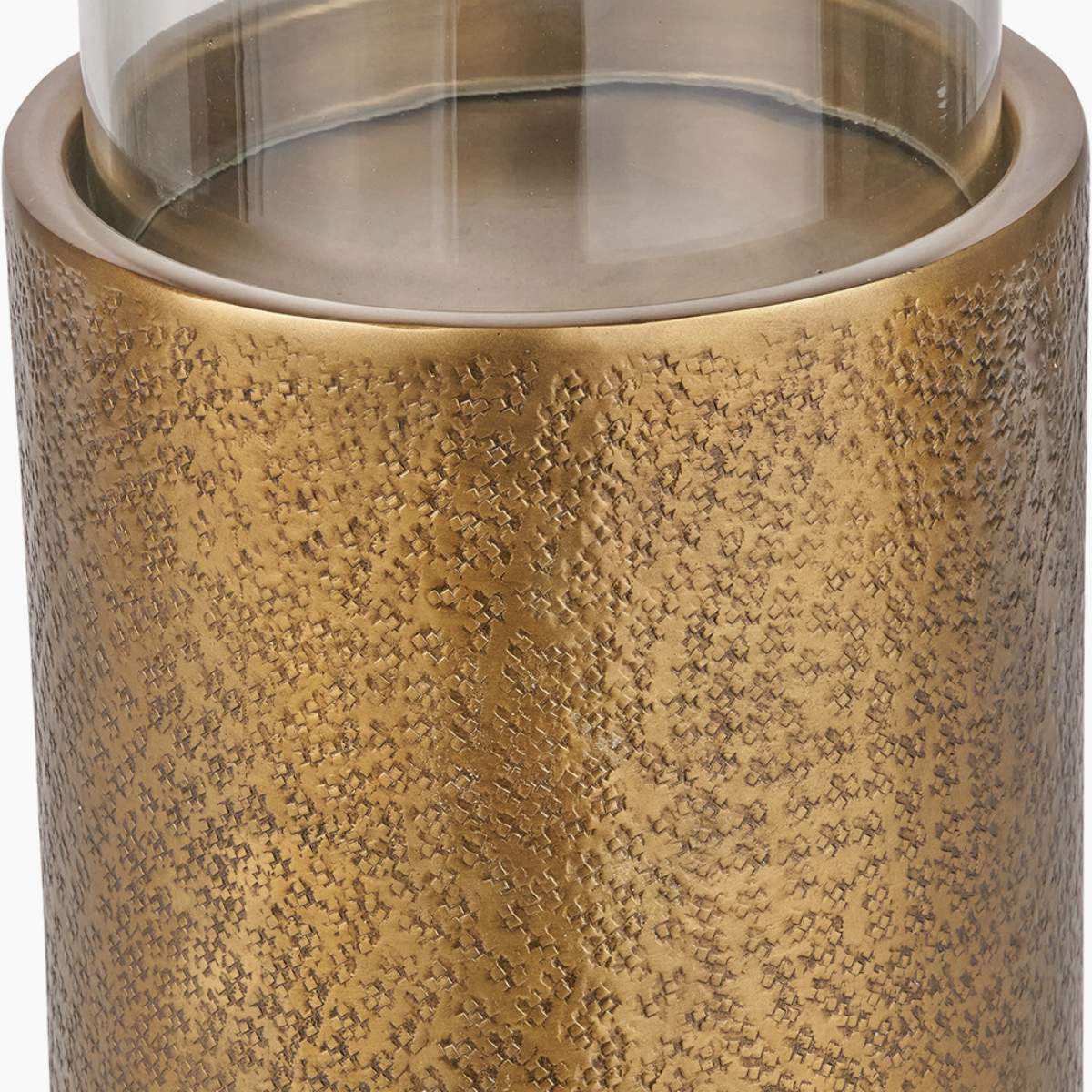 Pacific Lifestyle Grey Metal and Clear Glass Hurricane - Image 15