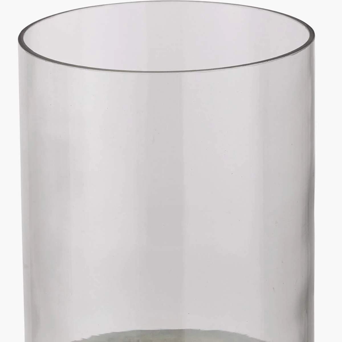 Pacific Lifestyle Grey Metal and Clear Glass Hurricane - Image 6