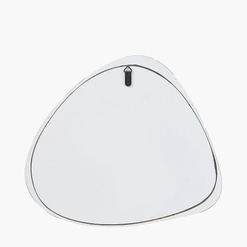 Pacific Lifestyle Grey Oak Wood Veneer Curved Wall Mirror - Image 3