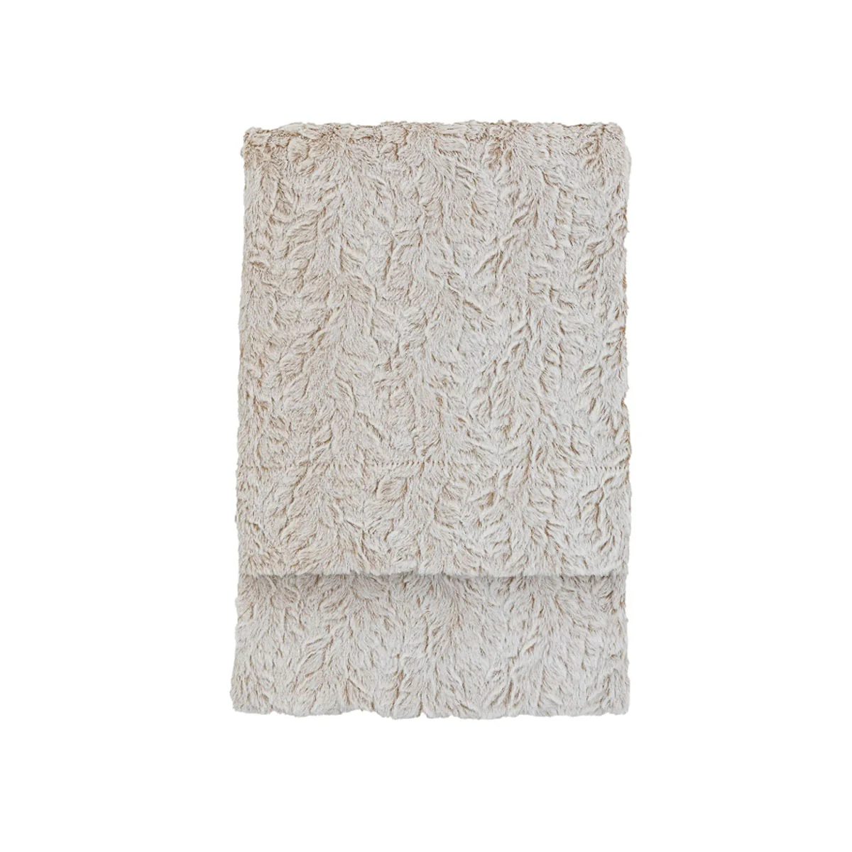 Gallery Direct Hampshire Faux Fur Throw Natural