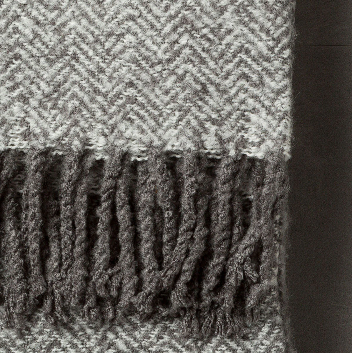 Gallery Direct Herringbone Faux Mohair Throw - Image 10