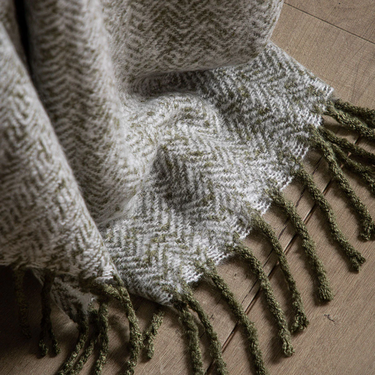 Gallery Direct Herringbone Faux Mohair Throw - Image 14