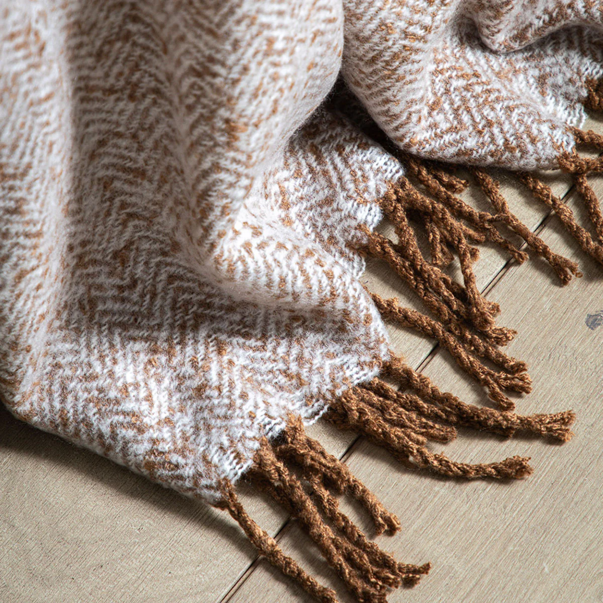 Gallery Direct Herringbone Faux Mohair Throw - Image 19