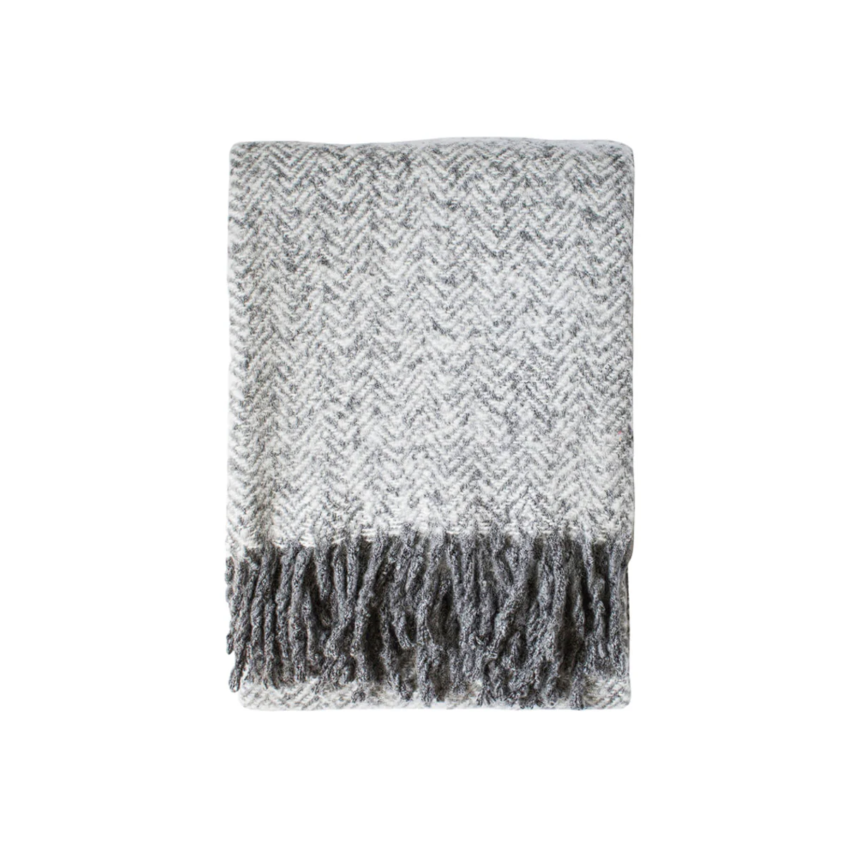 Gallery Direct Herringbone Faux Mohair Throw - Image 2