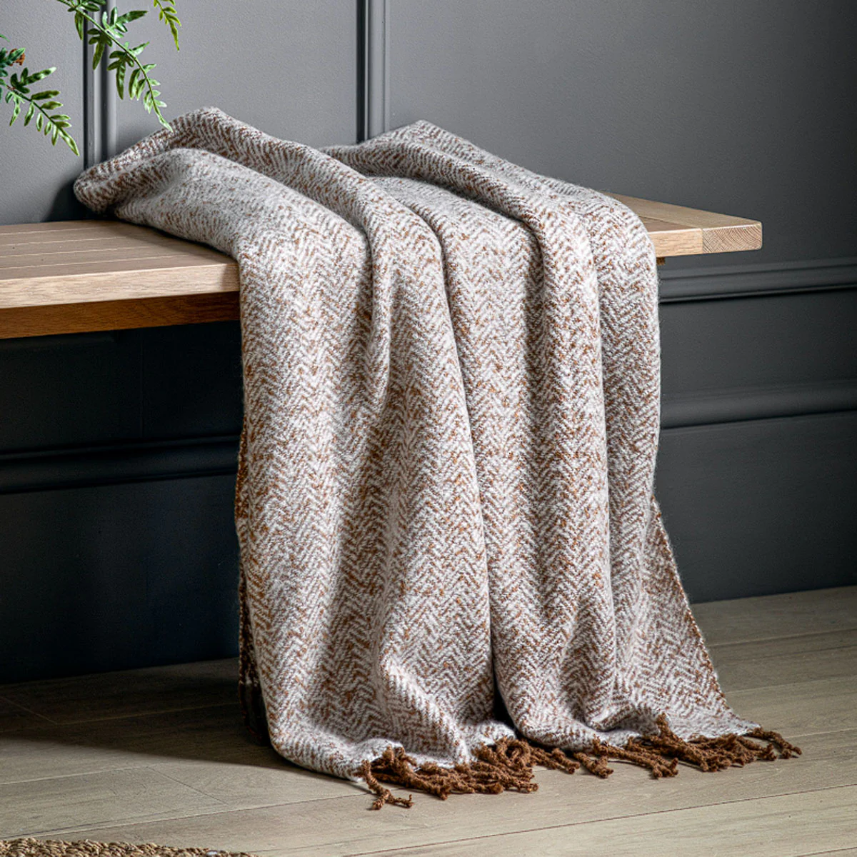 Gallery Direct Herringbone Faux Mohair Throw - Image 21