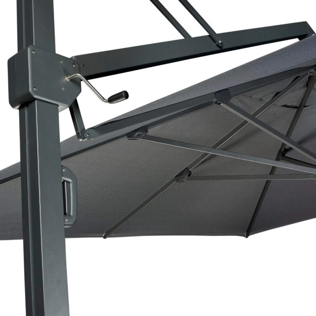 Pacific Lifestyle Icon Premium T1 4mx3m Rectangular Faded Black Parasol - Image 9